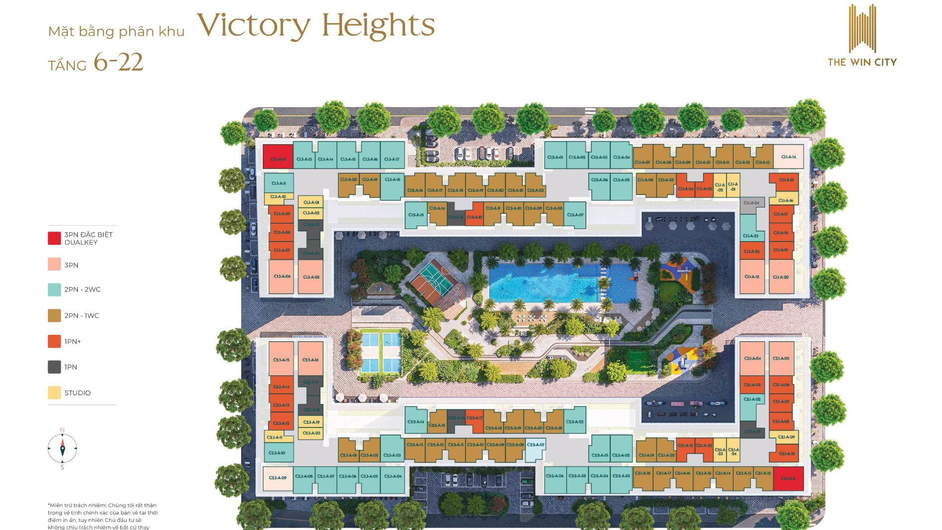 Mặt bằng phân khu